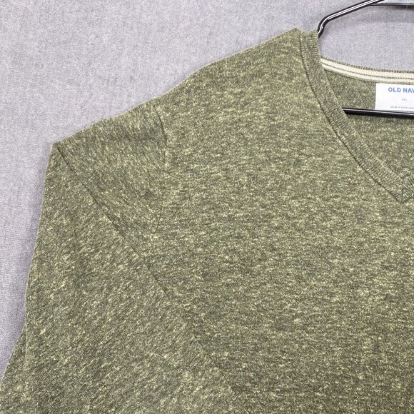 Old Navy Mens XXL Green V-Neck Pullover Sweater Cotton & Polyester Blend - Picture 7 of 11